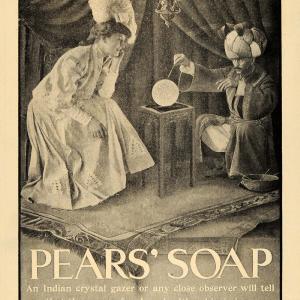 1907 Ad A & F Pears Co Soap Indian Crystal Gazing Woman - ORIGINAL TIN4 Cheap Sale Now