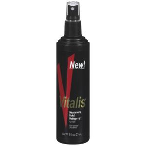 Vitalis Maximum Hold Hairspray for Men Unscented 8 Oz Spray Bottle Discount Pay With Paypal