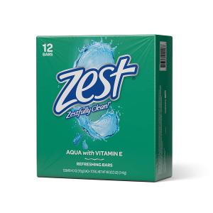 Zest Bar Bath Soap - Aqua (4 Ounce, 12 Bars) Cheap Sale Enjoy