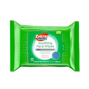 Zyrtec Non Medicated Soothing Face Wipes - 25 ct Wholesale Pice For Sale