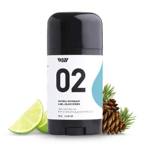 Way of Will Natural Deodorant Stick 02 - Lime and Black Spruce Scent 2.65 oz Cheap Pice Cost