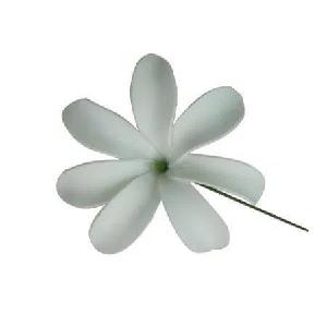 White Foam Large Petal Tiare Hair Stick Discount Tumblr
