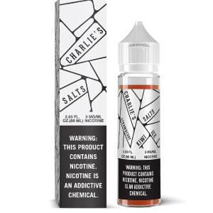 CHARLIE'S SALTS | White - Strawberry Kiwi Ice 60ML eLiquid Free Shipping Huge Surprise