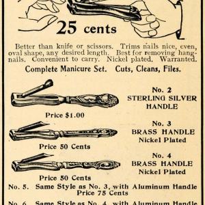 1902 Ad Gem Nail Clipper H. C. Cook Ansonia Hygiene - ORIGINAL ADVERTISING GH3 Buy Cheap Low Shipping