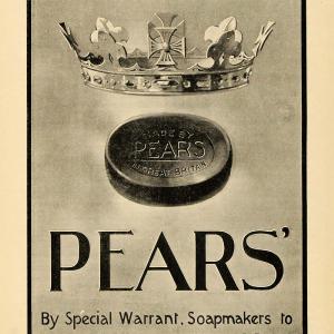 1902 Ad Pears Soap Royalty Crown King Majesty Hygiene - ORIGINAL TIN4 Affordable Cheap Pice