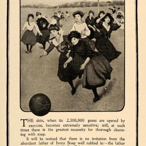 1902 Ad Ivory Soap Girls Ball Fashion Skin Health Care - ORIGINAL TOM3 Outlet Collections