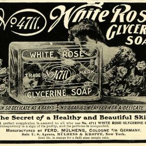 1902 Ad No 4711 White Roce Glycerine Soap Ferd Mulhens Kropff Skin Care EM2 Clearance Factory Outlet