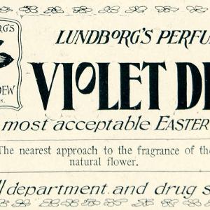 1902 Ad Lundborgs Violet Dew Perfume Health Beauty Easter Holiday Art YLF1 For Sale Sale Online