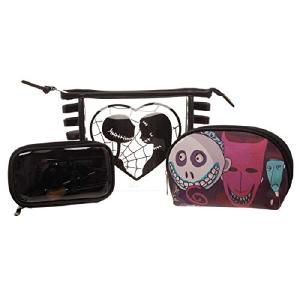 Bioworld Nightmare Before Christmas Jack/Sally Jrs. Cosmetic 3 Piece Standard,Black Low Pice Cheap Online