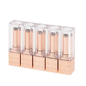 Baoblaze Durable 5Pcs 12ml DIY Empty Lip Balm Tube Lipstick Refillable Container Bottle Rose Golden Discount High Quality
