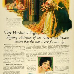 1925 Ad Andrew Jergens Woodbury's Soap Actress Performer Bouquet Stage LHJ7 Buy Cheap Genuine