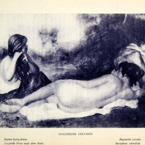 1924 Rotogravure Pierre-Auguste Renoir Nude Reclining Bather Lying Down XAY1 Official Site Cheap Online