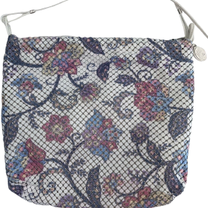 Vintage Whiting and Davis Floral Mesh Cross Body Bag Purse Evening Bag 1985 by Whiting & Davis Pick A Best Sale Online