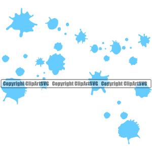 Water Splatter Design Element H20 Clean Clear Wet Liquid Splash Splashing Dripping Melt Melting Drop Dropping Spilling Clipart SVG Clearance Manchester