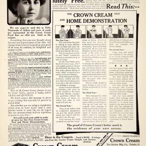 1906 Ad Crown Cream Harlan Toledo Ohio Cosmetic Health Beauty Skin YDL3 Latest Collections Cheap Pice