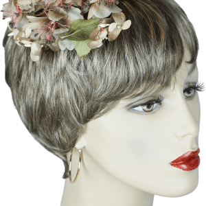 50's Beige and Pink Silk Floral Hair Ornament Clearance 2025