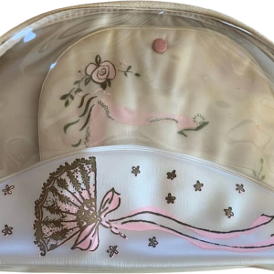 Vinyl Cosmetic Bag with Matching Stockings Case by Celebrity Cheap Countdown Package