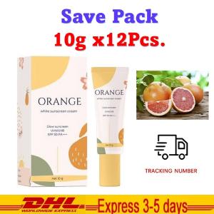 12x Orange Sunscreen Cream Glow Sunscreen Waterproof UVA/UVB SPF50 PA    Aura Clearance Order