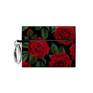 SQUARE Rose Print AirPods Case Collections Cheap Pice