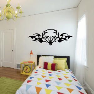 Tribal Winged Wolf Head Decal Buy Online