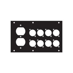 Ace Backstage Co. PNL-128 R Aluminum F Panel with 8 Connectrix and 1 Duplex Cutouts Wide Range Of Cheap Online