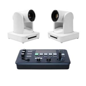 Ikan OTTICA-WH-2PTZ-1C-V2 Ottica Bundle with 2 NDI|HX PTZ Cameras White, 1 IP Controller Free Shipping With Mastercard