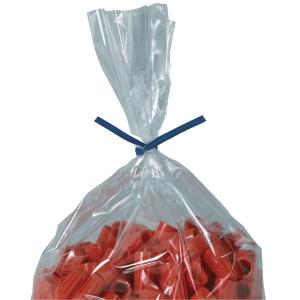 7 x 5/32 Blue Paper Twist Ties 2000/Case Outlet The Cheapest