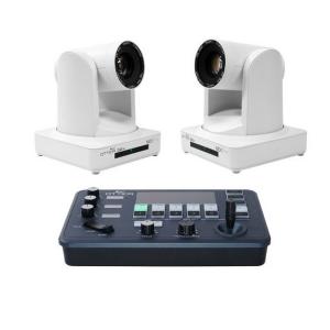 Ikan OTTICA30WH-2PTZ-1C-V2 Ottica Bundle with 2 NDI|HX 30X PTZ Cameras White, 1 IP Controller For Sale Official Site