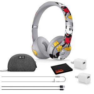Beats by Dr. Dre Solo3 Wireless Bluetooth Headphones - Mickey's 90th Anniversary Edition - Kit with USB Adapter Cube Geniue Stockist For Sale