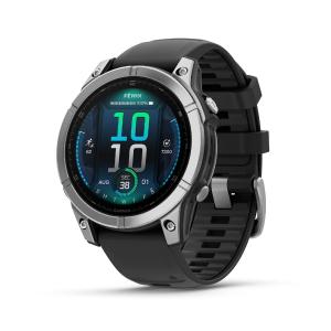 Garmin fnix E - 47 mm, AMOLED, Premium Multisport GPS Smartwatch, Long-Lasting Battery Life, Stainless Steel with Black Band Cheap Wholesale