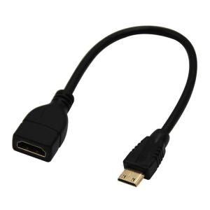 Accessory | Mini HDMI to HDMI Male-Female Adapter Cable Gold plated Converter Manchester