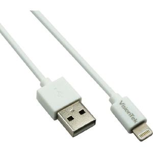 VisionTek Lightning to USB White 1 Meter MFI Cable (900862) Outlet New Arrival