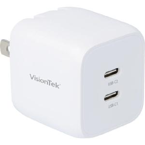 VisionTek 35W GaN II Power Adapter - 2 Port - 35 W - 120 V AC, 230 V AC Input - 3.3 V DC/3 A, 5 V DC, 9 V DC, 12 V DC, 15 V DC, 20 V DC, 11 V DC Output Footlocker Finishline Online