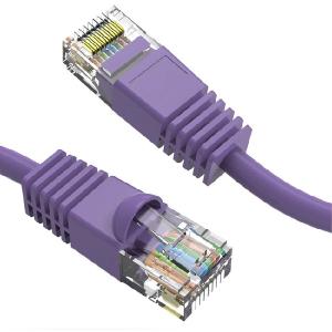 Axiom 35FT CAT6 UTP 550mhz Patch Cable Snagless Molded Boot (Purple) Cheap View