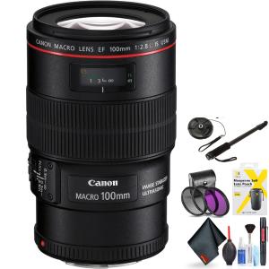 Canon EF 100mm F/2.8L Macro is USM Lens for Canon 6D, 5D Mark IV, 5D Mark III, 5D Mark II, 6D Mark II, 5Dsr, 5Ds, 1Dx, 1 Cheap Real Authentic