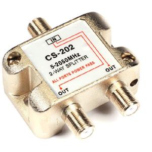 Black Box Cable/Satellite TV Signal Splitter - 2-GHz, (1) In, (2) Out Pices For Sale