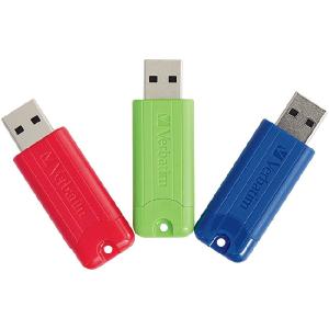 128GB PinStripe USB 3.2 Gen 1 Flash Drive - 3pk - Red, Green, Blue - 128GB - 3pk - Red, Green, Blue Outlet Best Place