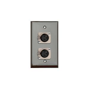 TecNec WPLB-1116 3 Pin XLR Female 1 Gang Wall Plate Brown Lexan Discount 2025 New