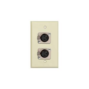 TecNec WPLI-1116 3 Pin XLR Female 1 Gang Wall Plate Ivory Lexan Limited Edition Cheap Pice