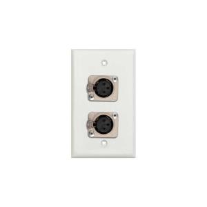 TecNec WPLW-1116 3 Pin XLR Female 1 Gang Wall Plate White Lexan Get Authentic Cheap Online