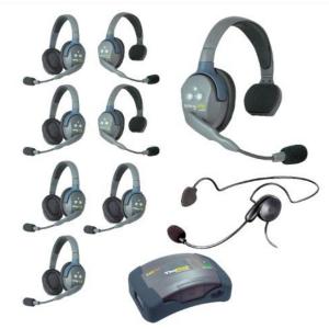 Eartec HUB935CYB UltraLITE and HUB 9 Person Headset System with 3 ULSR, 5 ULDR, 1 Cyber Reliable Online