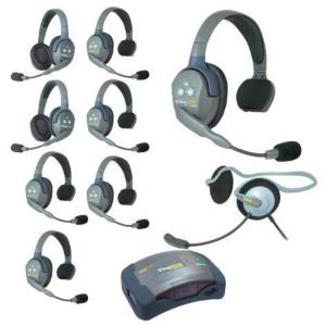 Eartec HUB962MON UltraLITE and HUB 9 Person Headset System with 6 ULSR, 2 ULDR, 1 Monarch Cheap Geniue Stockist