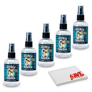 Goby Labs 5-Pack 4 FL OZ Headphone Sanitizing and Cleansing Spray with Cloth Buy Online Cheap