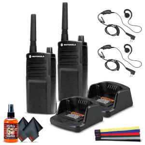 2 x Motorola RMU2040 On-Site 2-Way Radio (RMU2040) - 2 Pack With Mic  Starter Bundle Cheap Extremely
