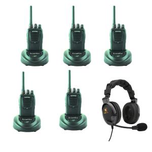 Eartec PD5000IL 5 SC-1000 Radios with Proline Double Inline PTT Cheap Pice Wholesale