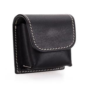 Arte di Mano Leather Pouch for Leica Visoflex 2 - Minerva Black with White Stitching View
