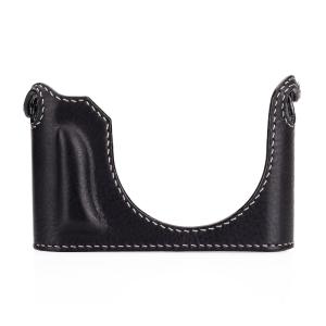 Arte di Mano Leica Q3 Half Case (Type 2-TR, Snap Secured, Tripod Mount) - Rally Black with White Stitching Get Authentic For Sale