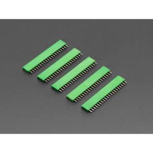 20-pin 0.1 Female Header - Green - 5 pack Online Online For Sale