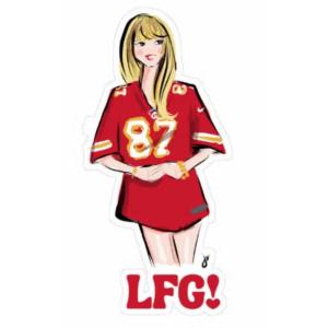 Taylor Swift LFG Chiefs Sticker Discount Pices