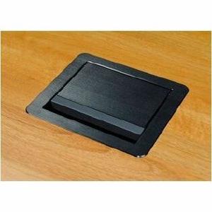 Wiremold InteGreat All Power Table Box, Field Wired, Black - 6 x Power Receptacles Recessed Mount - Black - Anodized Aluminum Sale Get To Buy